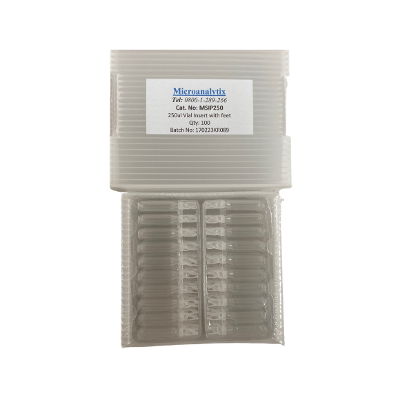 MicroAnalytix New Zealand 250ul Vial Insert With Feet MSIP250