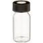 Picture of Precleaned - 20mL Clear Vial, 24-400mm Open Top Black Closure, 0.125" PTFE/Silicone Top Hat™ Lined 9-131-2