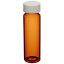 Picture of 40mL Amber Vial, 24-400mm Solid Top White Polypropylene Closure, PTFE Lined ,pk72, 9A-120