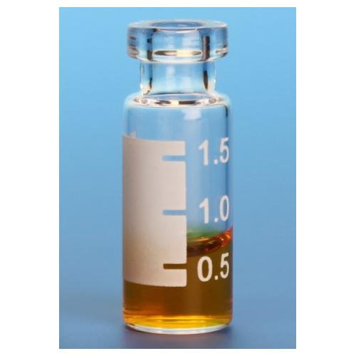 2.0mL Clear Vial, 12x32mm, with White Graduated Spot, 11mm Crimp 32011E-1232