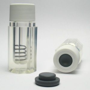 Picture of 2mL Storage Holder Vial with Spring, Stopper and White Polypropylene Closure for Snapped Open Ampoules 9450-01