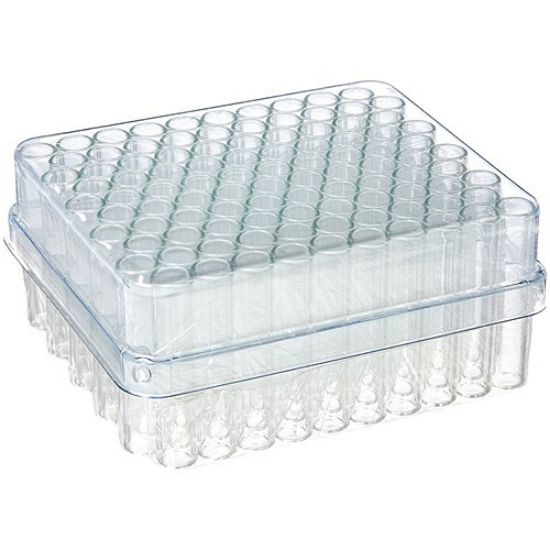 Picture of 3.0mL Polypropylene Limited Volume 15x45mm Shell Vial & 15mm Plug Convenience Pack (P/N 4130P-1545 and 5405SB-15) 9830P-1545