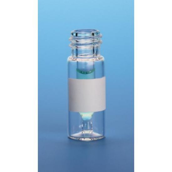 Picture of 300µL Clear Interlocked™ Vial/Insert, 12x32mm, 10-425mm Thread with White Marking Spot (was 30210M-1232) 30210MNG-12