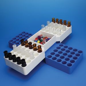 Picture of 50 Position Snap Rack™, Blue for 12mm Vials 9700-12B