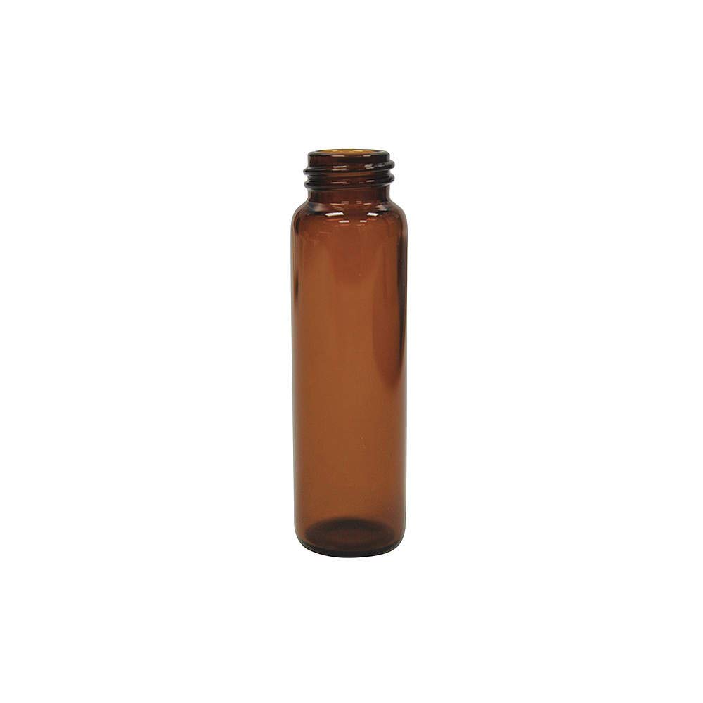 60mL Amber EPA Vial, 27x140mm, 24-400mm Thread,pk100, D0390-60