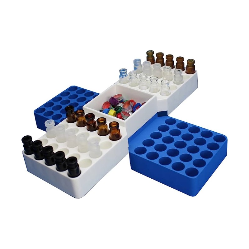 96 Position Snap Rack™, Blue for 8mm Vials 9700-08B