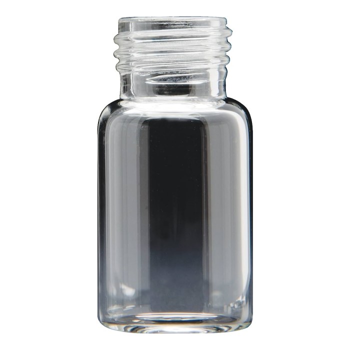 10mL Clear Flat Bottom Headspace Vial, 23x46mm, 18mm Thread 310018F-2346