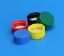 Picture of 9mm Solid Top R.A.M.™ Ribbed Cap, Royal Blue Polypropylene, PTFE/Silicone Lined, 53550-09FRB