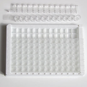 Picture of Sterile, Clear Polypropylene, General Purpose Film Strips for 96-Well Plates & ELISA, Strip-Well Plates, RNase/DNase-Free, CPPS-GP-8STR