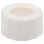 Picture of 33-400mm White, Polypropylene Open Hole Cap, Bonded PTFE/Silicone Liner, 34-529