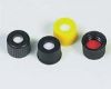 Picture of 10mm Black Screw top PP Cap with White PTFE/Red Sil septa,pk 100, MSVC806050-10(100)