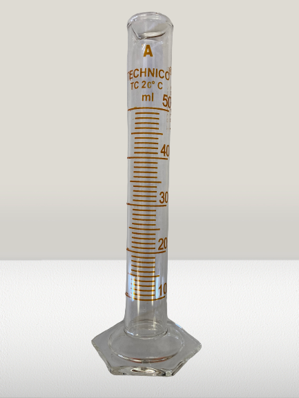 50ml glass Measuring Cylinder spout, MS GMC50