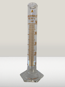 Picture of 50ml glass Measuring Cylinder spout, MS GMC50