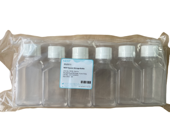 Picture of 250mL PETG Square Storage Bottle, 48/case, 352511