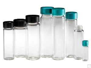 Picture of 1 dram (4ml) Clear Borosilicate Glass Vial with 13-425 cap GLC-00980