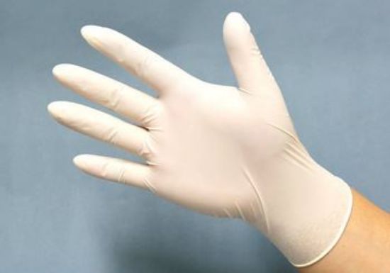 Picture of Latex Gloves, powder free, Medium size, box of 100 x10, L322PF-M-MP(10)