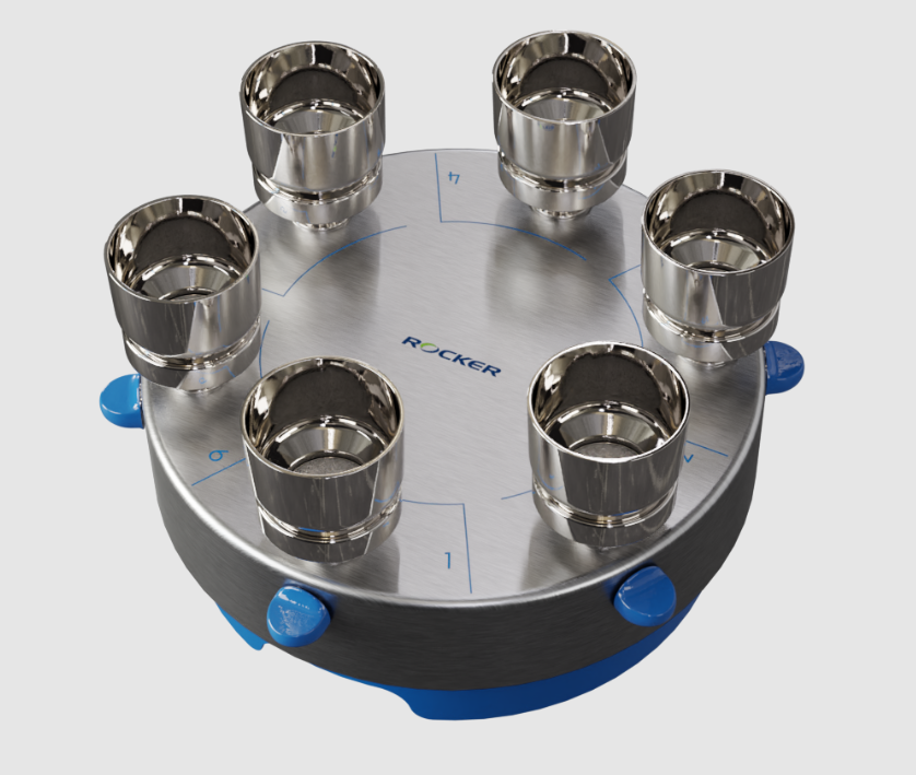 SolarVac 601-MB, 6 Places Rotary Manifold with Rocker SF funnel adaptor and 6 of 100ml SF funnel 186601-02