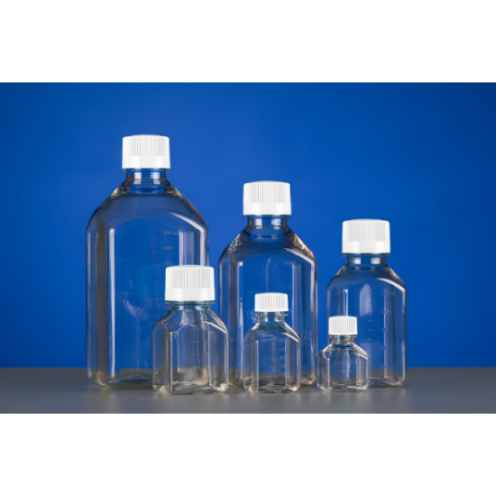 Picture of 125mL PETG Square Storage Bottle Sterile, 6/pk, 48/cs 353511