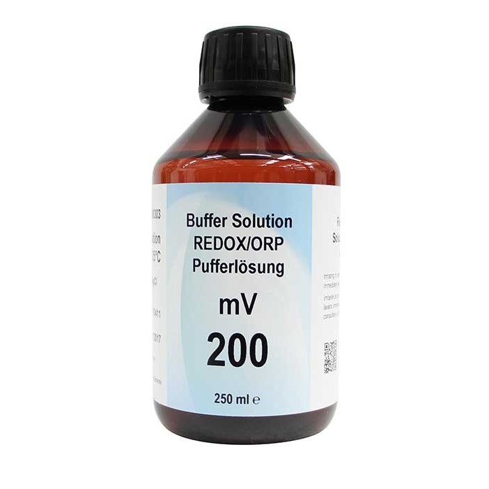 XS Redox/ORP 1x250 ml ,200 mV ± 5mV / 25°C with N.I.S.T certificate (dark bottle) 51100303