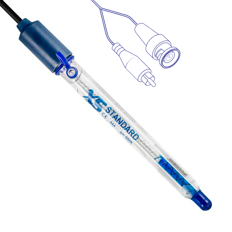 XS Sensor STANDARD T BNC + RCA, With temperature sensor NTC 30 KΩ, fixed cable BNC+RCA Cinch 32200473