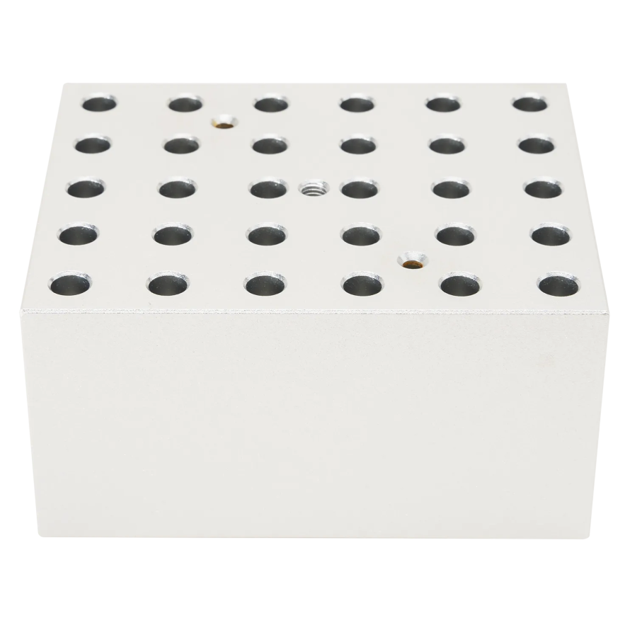  Accessories of Dry Bath HB105-S1/S2&HB150-S1/S2, Heating block, used for 0.2mL tubes, 30 holes 18900459