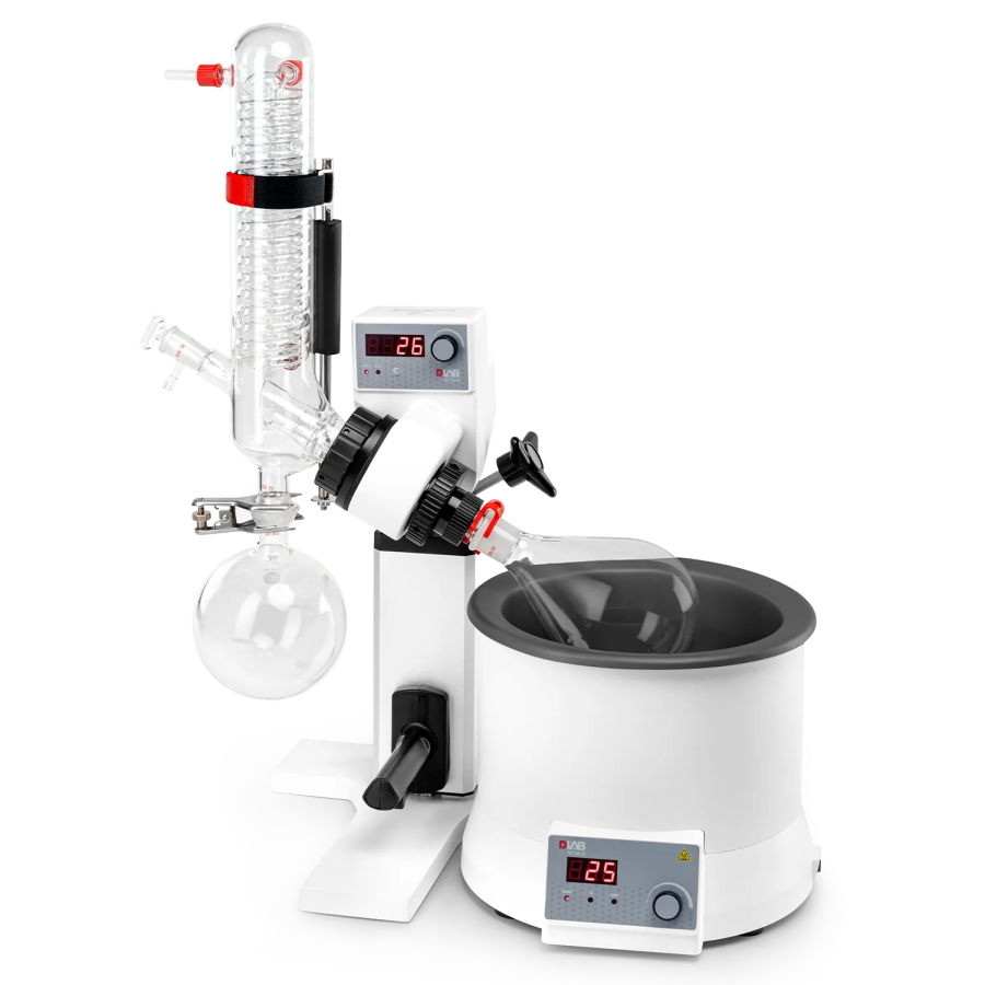 RE100-S 1700cm²package, Rotary Evaporator, glassware vertical + 18900165 condenser+LED heating bath 18101888  6030120211+ 18900165