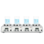 Picture of MS-H340-S4, 4-Channel LCD Digital Hotplate Magnetic Stirrer, (was 8030271110) 8030278110