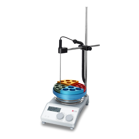 Picture of MS-H-Pro+ Stainless Steel Package 2: Hotplate Magnetic Stirrer & PT1000A  & Support clamp, 8130221110+18901706