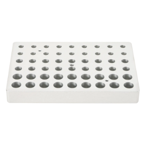Picture of Heating block, used for 0.2mL, 0.5mL and 1.5/2mL tubes , 18 holes each volume (thin),Accessories of Dry BathHB120-S,  18900278
