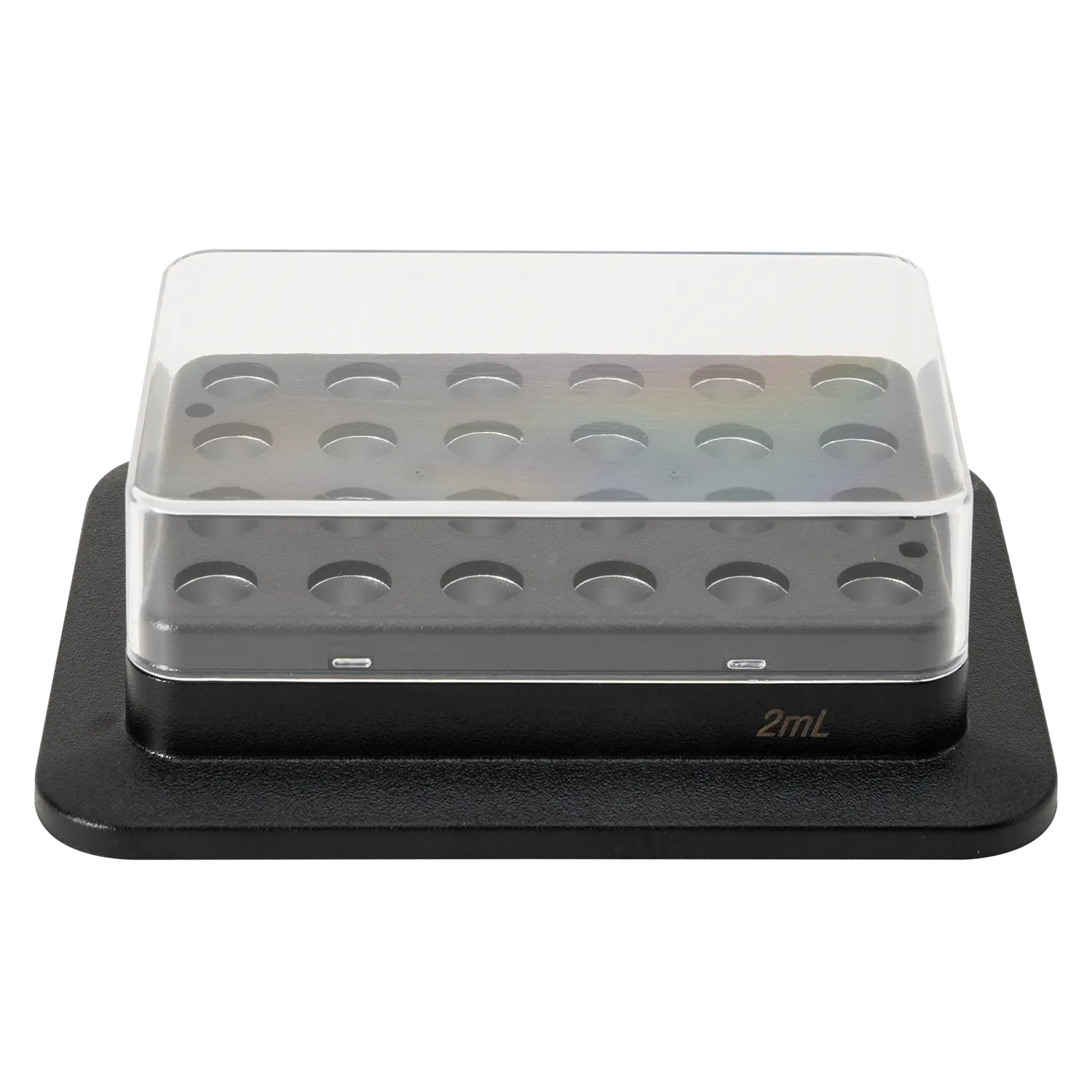 Magnetic Block types, Black,Heating block, used for 2mL tubes, 24 holes(round bottom), Accessories of Thermo Mix, 18900403