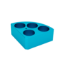 Picture of MS 135.4,Blue quarter pie, 4 holes, 30 ml reaction vessel，Ø28mm，30mm depth  18900004