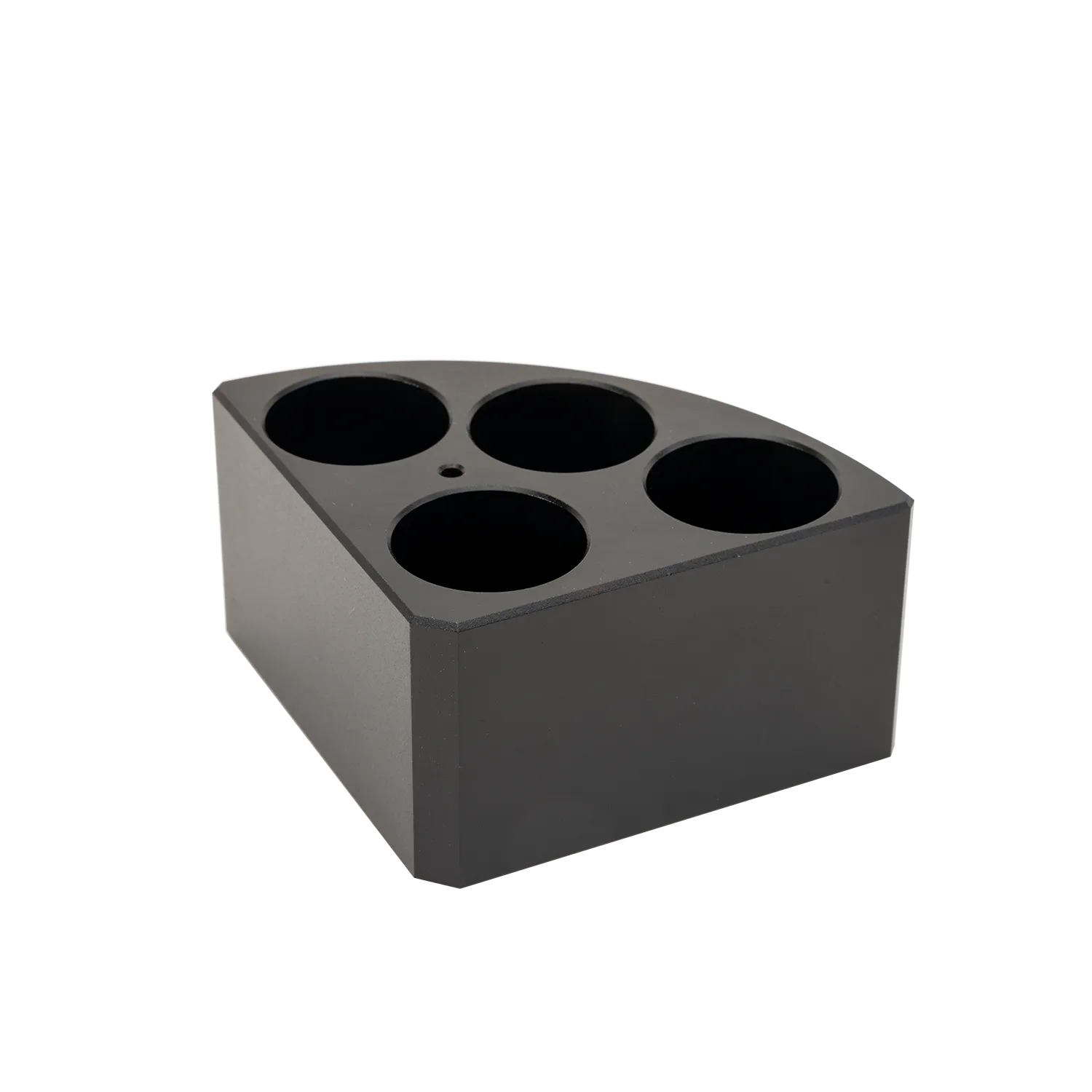 MS 135.5,Black quarter pie, 4 holes, 40 ml reaction vessel，Ø28mm，43mm depth 18900005