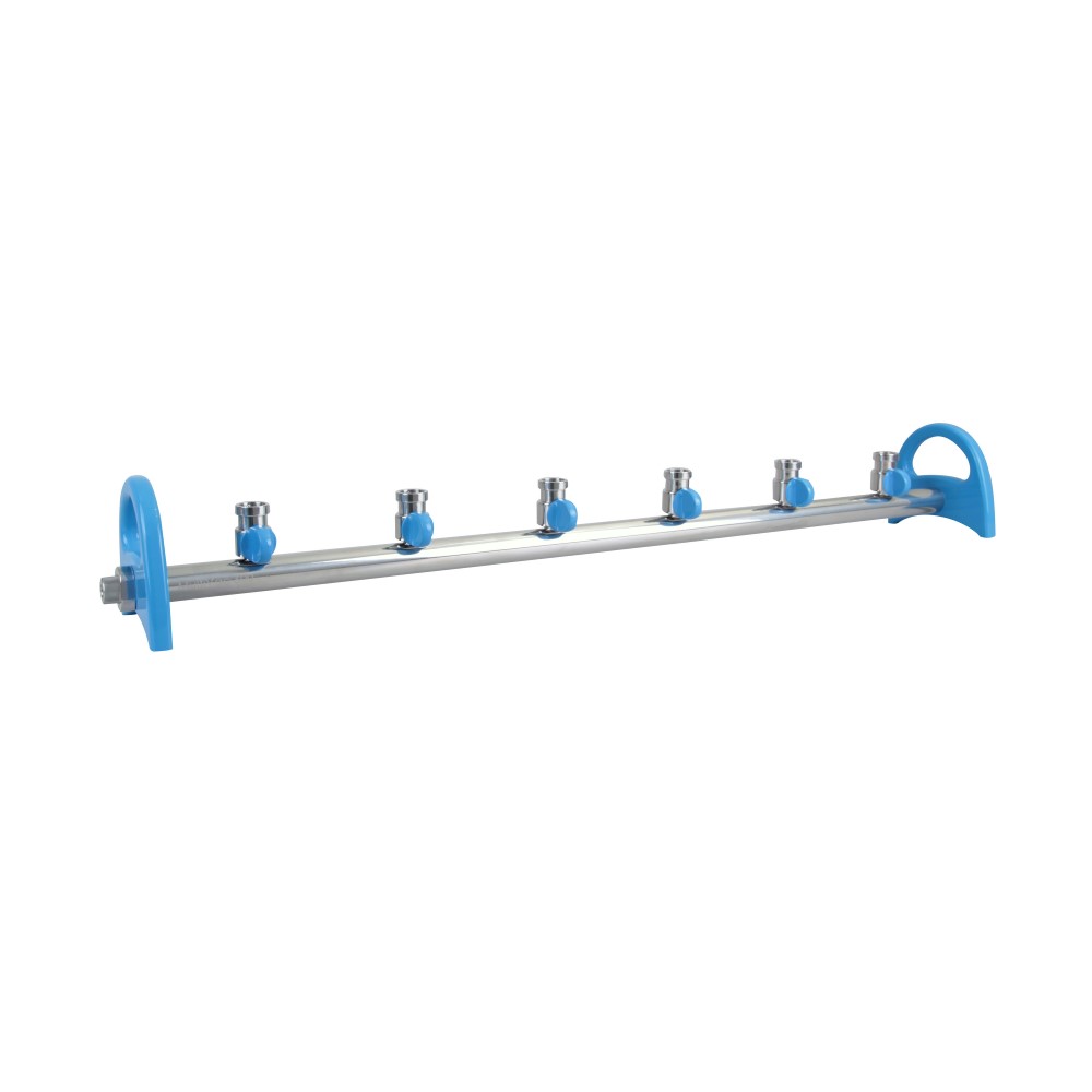 MultiVac 600,  6 places stainless steel Manifold without funnel adaptor, 180600-00