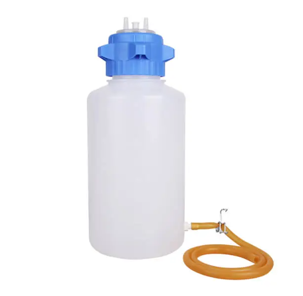 Heavy Duty PP Waste Bottle 4000ml with draining, Overflow Protection, autoclavable  197200-48