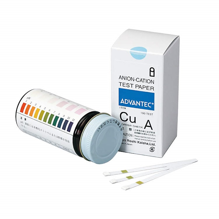 Ion Test Paper COPPER CHECK, 100 STICKS/BOTTLE, COPPER CHECK