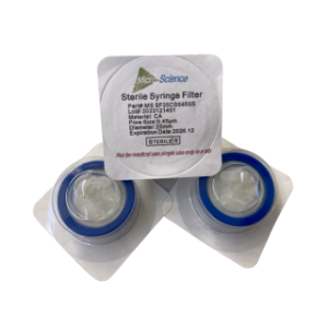 Picture of 25mm CA Syringe Filter 0.45um, Sterile, Box 50 (MS SF25CS045S) MS SF25CS045SS