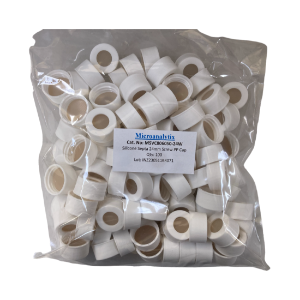 Picture of Silicone Septa 24mm Screw PP Caps , Pre-assembled, pk100,  MSVC806050-24W