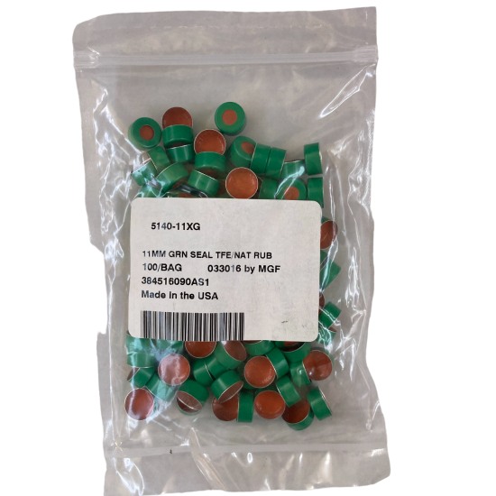 Picture of 11mm Green Seal, PTFE/Natural Red Rubber Lined 5140-11XG