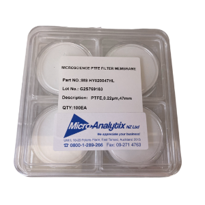 Picture of Membrane Filter Hydrophilic PTFE 0.2um 47mm box100 plain white, MS HY020047HL