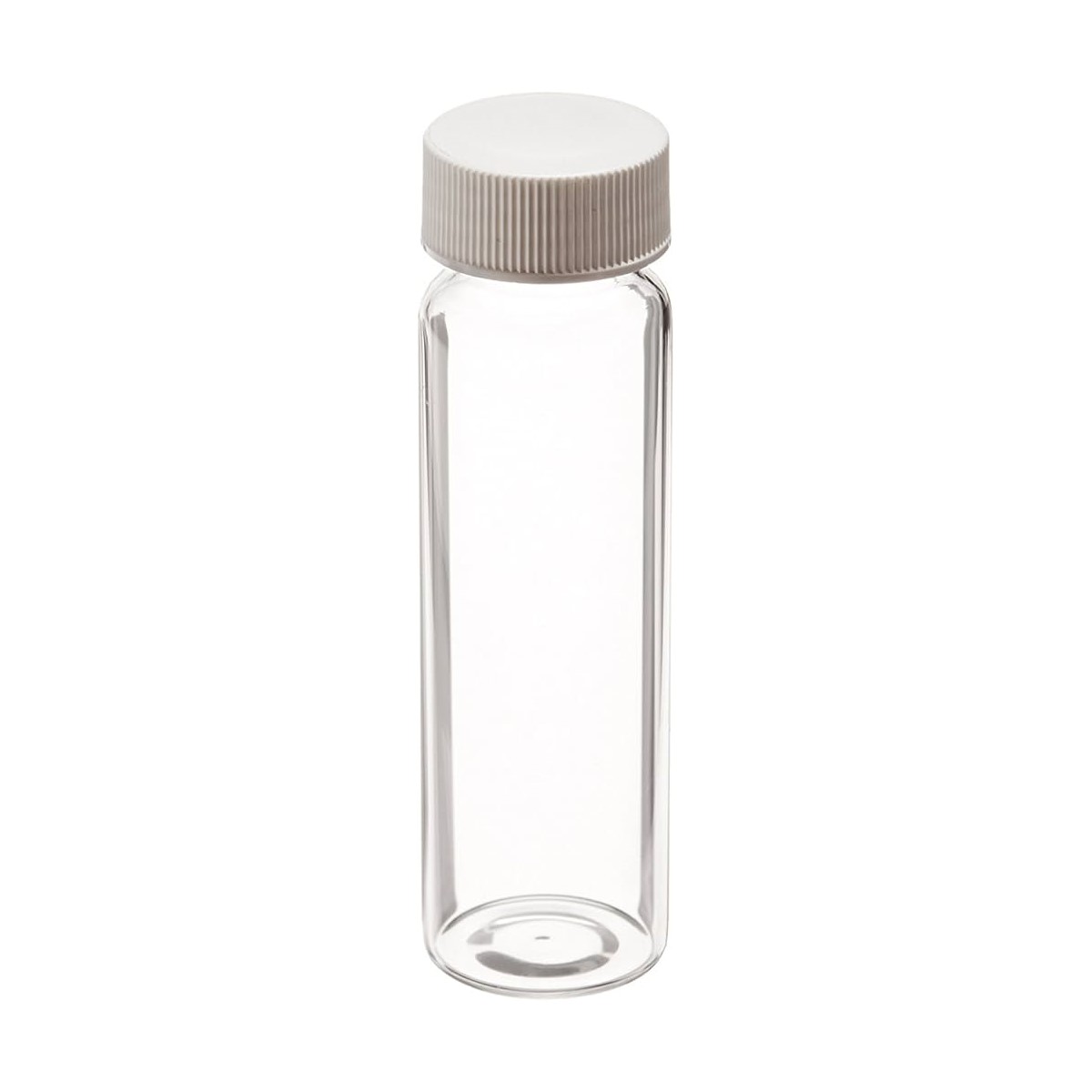 40mL Clear Vial, 24-400mm Solid Top White Polypropylene Closure, PTFE Lined 9-089