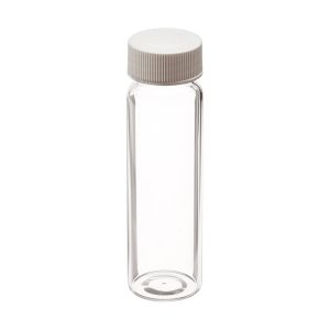 Picture of 40mL Clear Vial, 24-400mm Solid Top White Polypropylene Closure, PTFE Lined 9-089