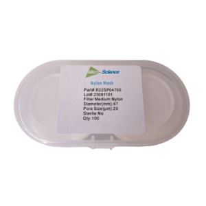 Picture of Membrane Filter Nylon 20um, 47mm plain white non-sterile box200  , R22SP04700