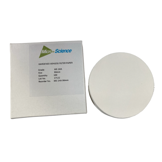 Picture of Quantitative Filter Paper MS1HA 90mm, Hardened Ashless, Box100,  MS 1HA 90mm