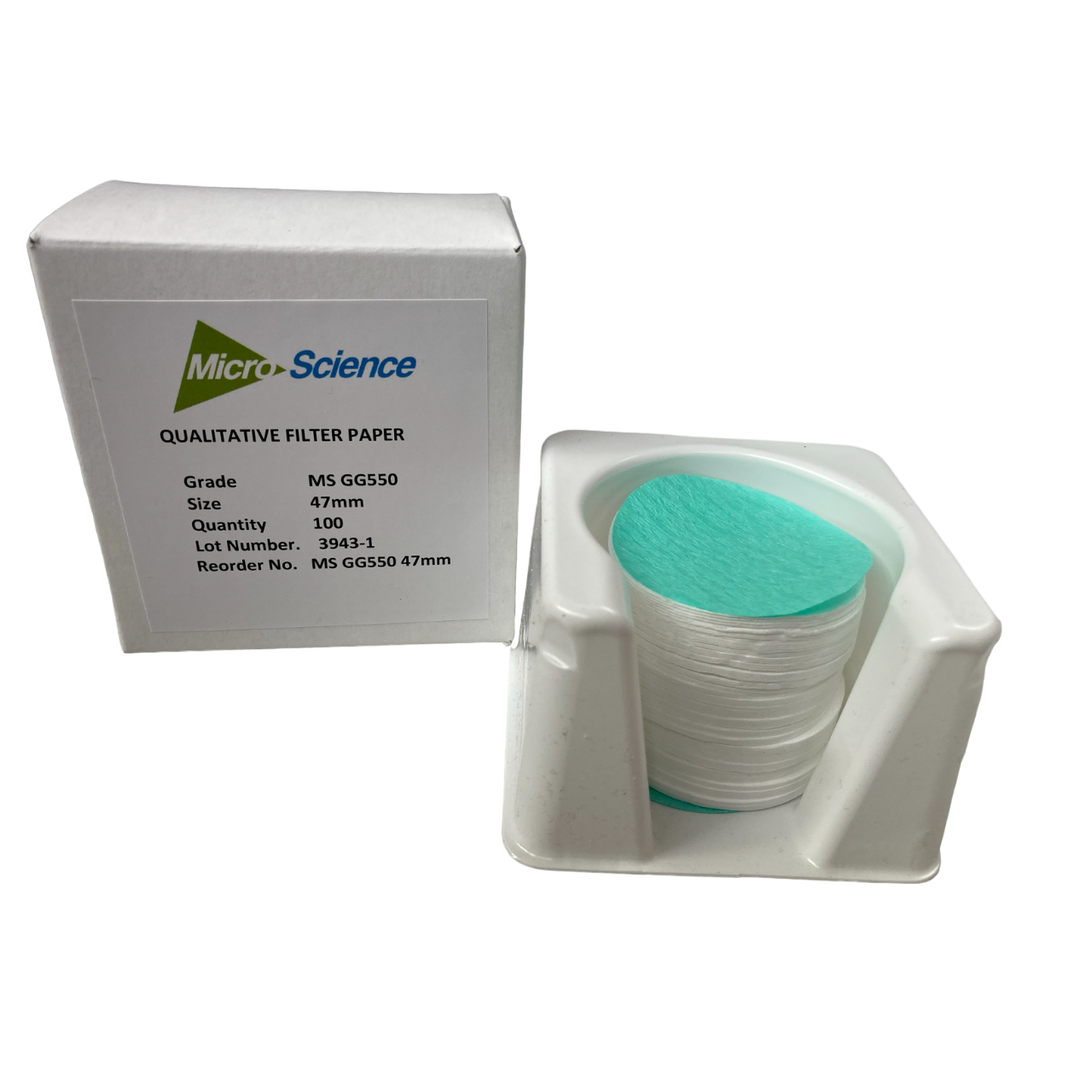 Glass Fiber Filter GG550 Pre-heated,1.5um,47mm binder free Box100, MS GG550 47mm