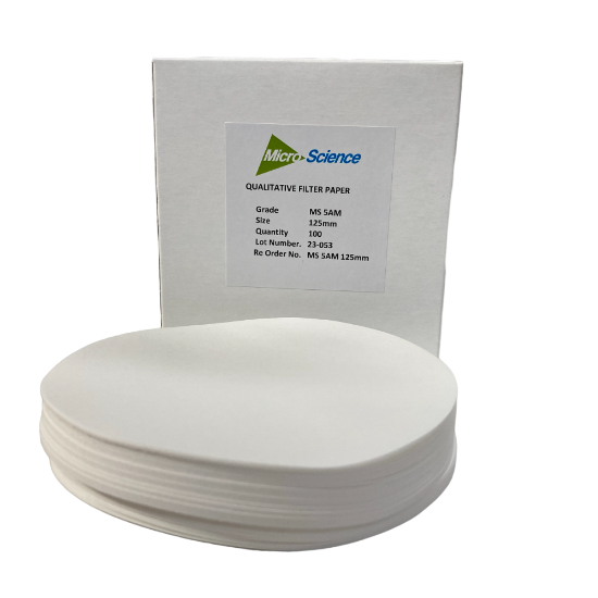 Picture of Quantitative Filter Paper 5AM 125 mm Box100, MS 5AM 125mm