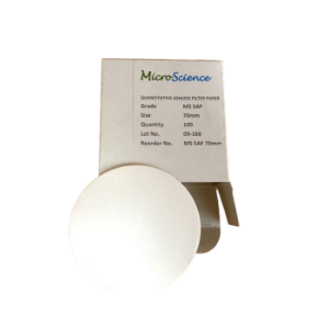 Picture of Quantitative Filter Paper 5AF 70mm,Ashless, fast flow, Box100, MS 5AF 70mm