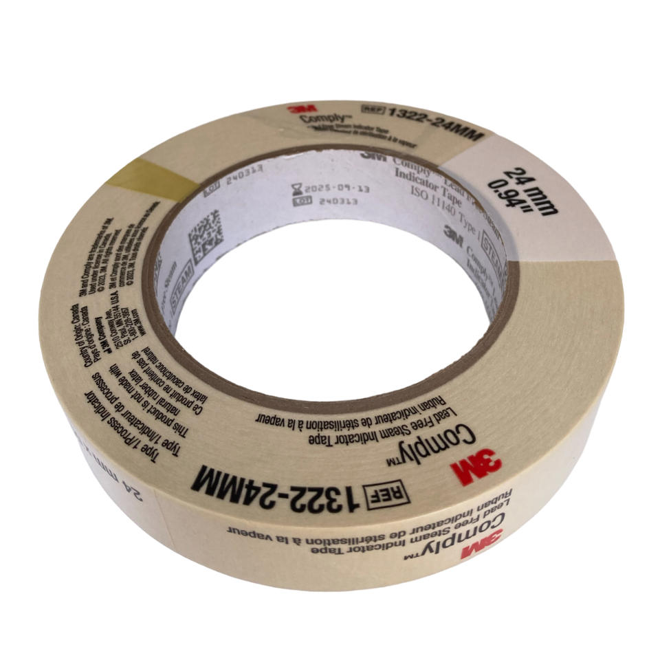 3M Autoclave Tape 24mm x 55M, MS 1322-24MM