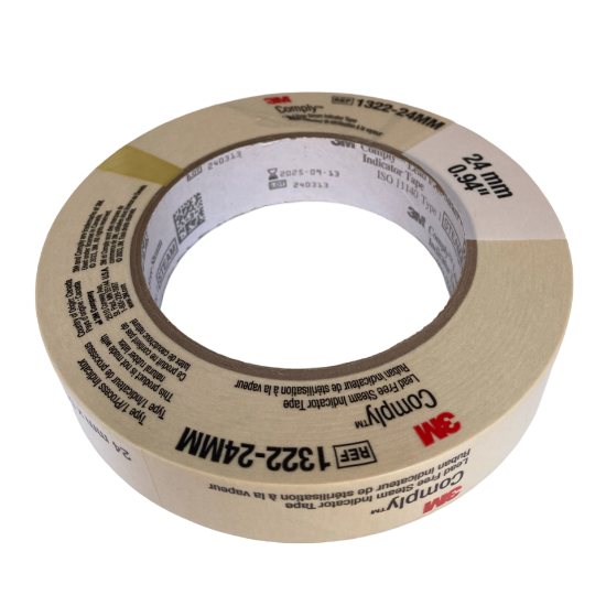 Picture of 3M Autoclave Tape 24mm x 55M, MS 1322-24MM