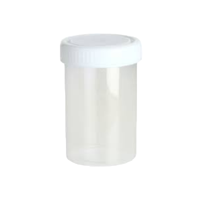 70ml Container, screw cap, Unlabelled, Natural Capped, Clean Environment Manufactured, Polypropylene, 550/pack, P5744UU