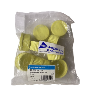 Picture of PP Screw caps yellow with lip seal GL45 pk10, 293382802